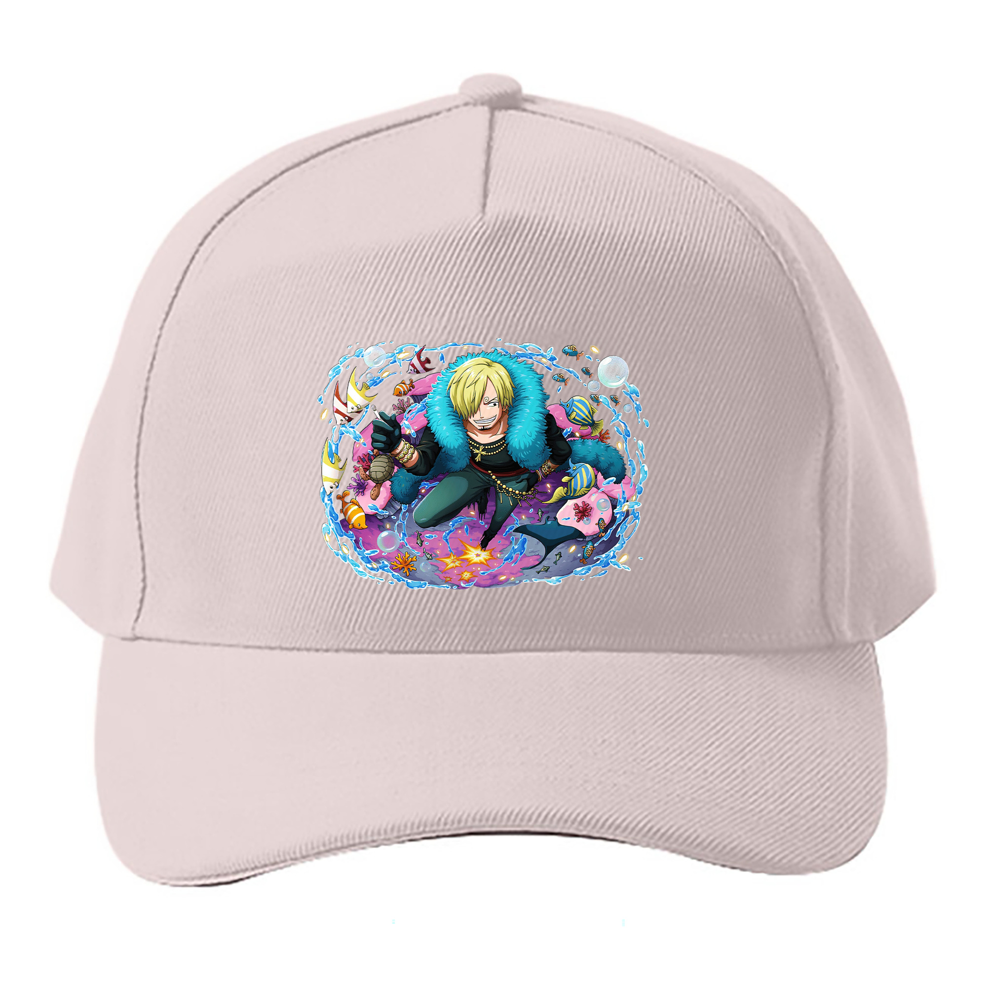 （画像用） ワンピース サンジ ONE PIECE Sanji ベースボールキャップ 綿100％ 男女兼用 帽子 スポーツ